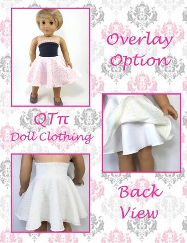 QTπ Doll Clothing 18 Inch Modern Easy As π Bandeau Dress 18" Doll Clothes Pixie Faire