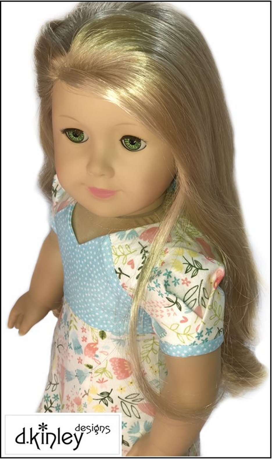 Dkinley Designs 18 Inch Modern E=dK2 Dress 18" Doll Clothes Pattern Pixie Faire