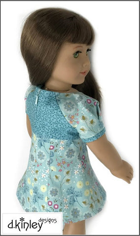 Dkinley Designs 18 Inch Modern E=dK2 Dress 18" Doll Clothes Pattern Pixie Faire