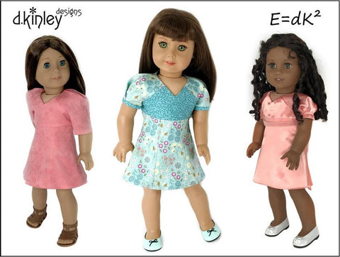 Dkinley Designs 18 Inch Modern E=dK2 Dress 18" Doll Clothes Pattern Pixie Faire