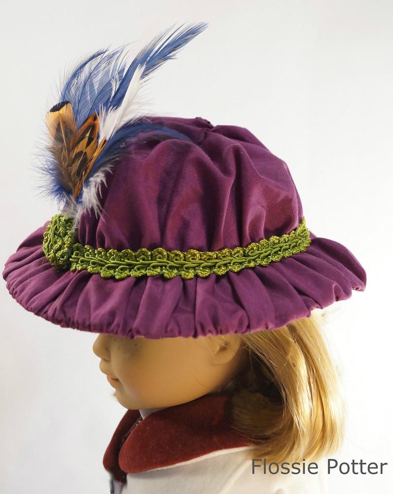 Flossie Potter 18 Inch Historical Edwardian Girl's Hat 18" Doll Accessories Pixie Faire