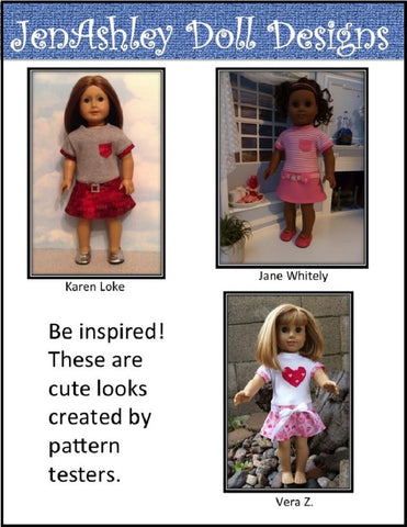 Jen Ashley Doll Designs 18 Inch Modern Ella Rose Dress 18" Doll Clothes Pixie Faire