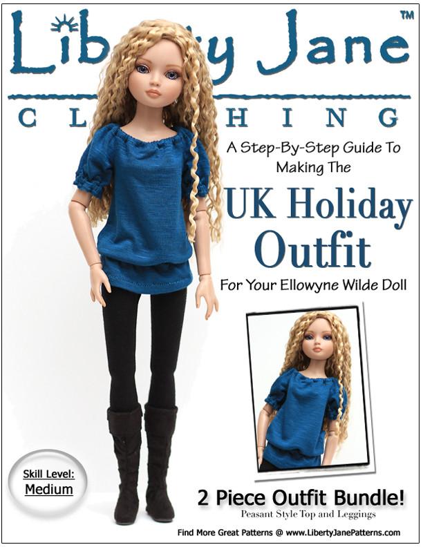 Holiday Outfit for Ellowyne Pattern PDF Download - Main Image