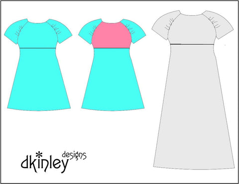 Dkinley Designs 18 Inch Modern Energy Dress 18" Doll Clothes Pattern Pixie Faire