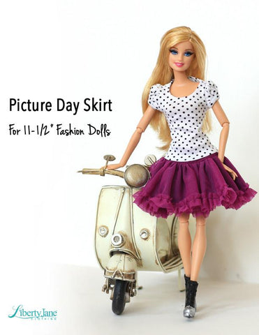 Liberty Jane Barbie Picture Day Skirt & Tank for 11-1/2" Fashion Dolls Pixie Faire