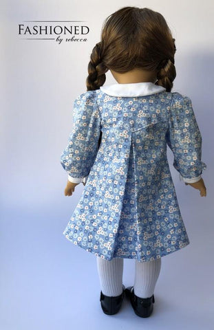 Fashioned by Rebecca 18 Inch Historical School House Frock 18" Doll Clothes Pattern Pixie Faire