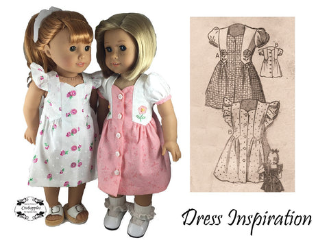 Crabapples 18 Inch Historical Fab Forties 18" Doll Clothes Pattern Pixie Faire