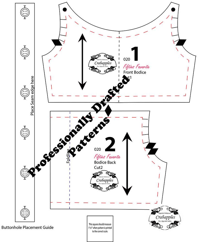 fifties-favorite-pattern-18-inch-dolls-such-as-american-girl for Free Printable Cabbage Patch Doll Patterns Fifties Favorite Pattern 18 inch dolls such as American Girl® for Free Printable Cabbage Patch Doll Patterns