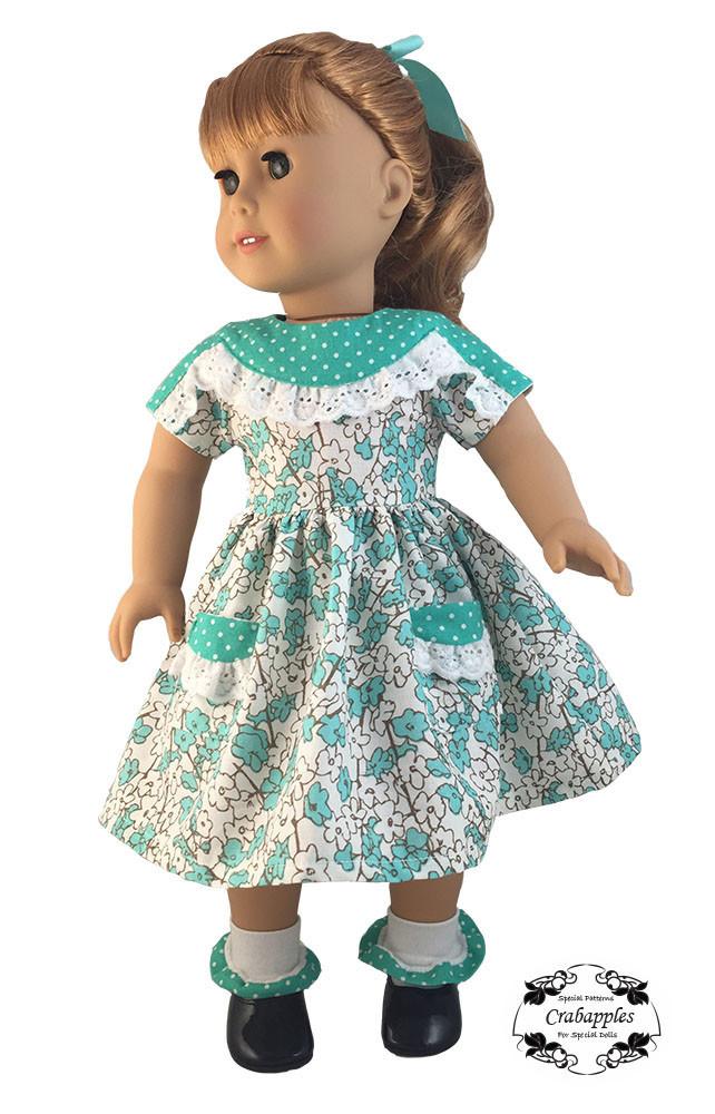 Crabapples 18 Inch Historical Fifties Favorite 18" Doll Clothes Pattern Pixie Faire