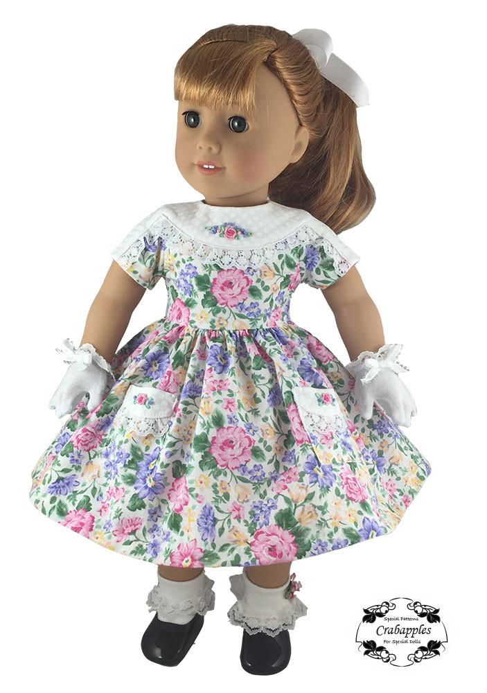 Crabapples 18 Inch Historical Fifties Favorite 18" Doll Clothes Pattern Pixie Faire