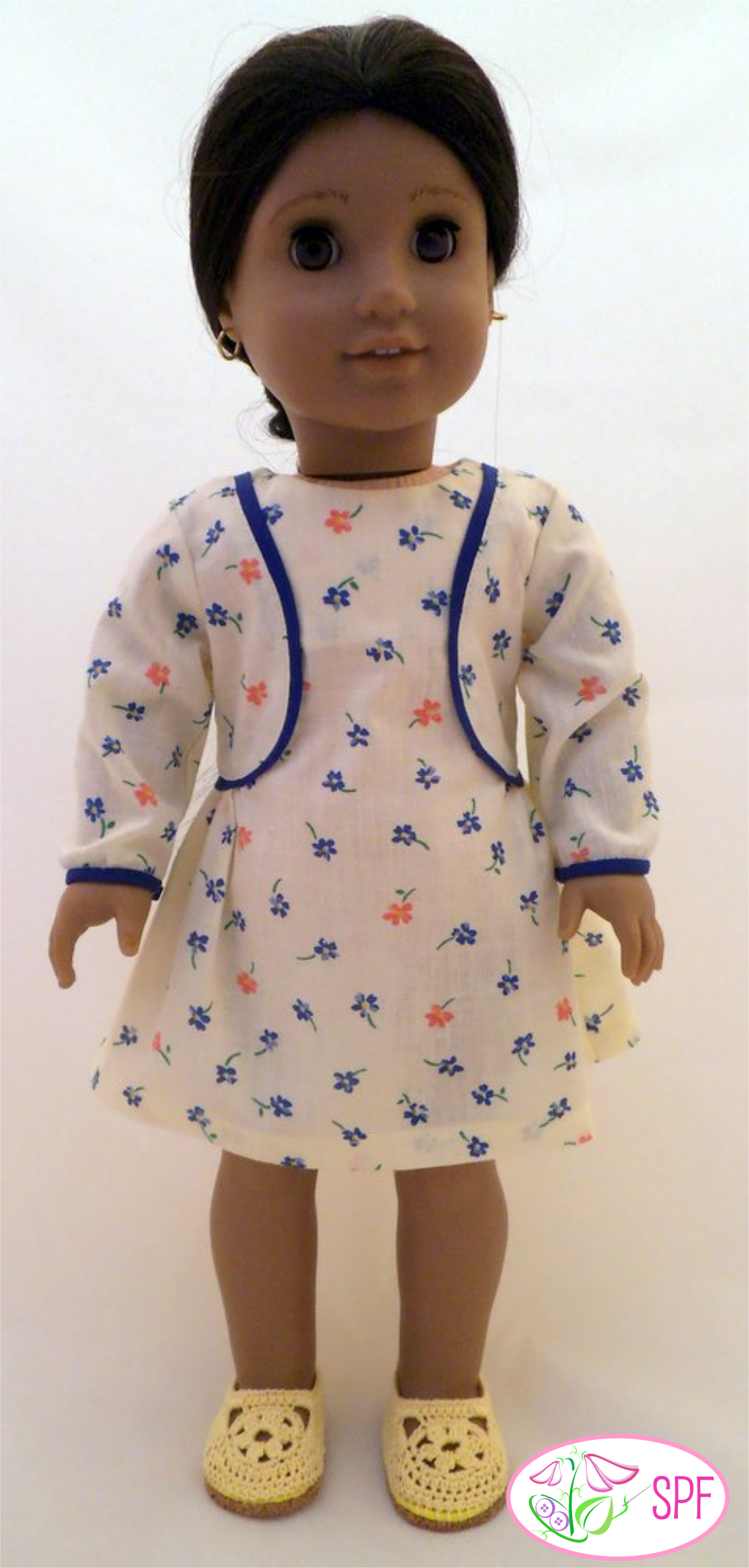 Sweet Pea Fashions 18 Inch Modern Lilibet Dress 18" Doll Clothes Pattern Pixie Faire