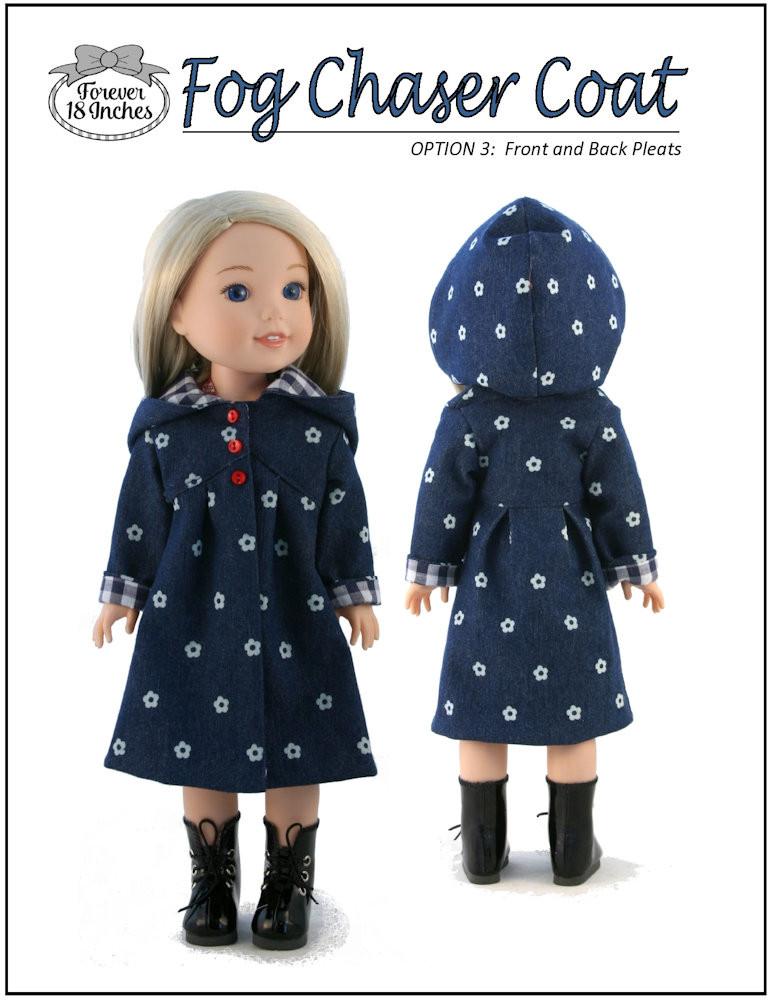 Forever 18 Inches WellieWishers Fog Chaser Coat and Accessories Bundle 14-14.5" Doll Clothes Pattern Pixie Faire