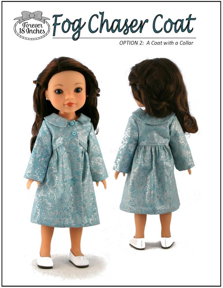 Forever 18 Inches WellieWishers Fog Chaser Coat 14-14.5" Doll Clothes Pattern Pixie Faire