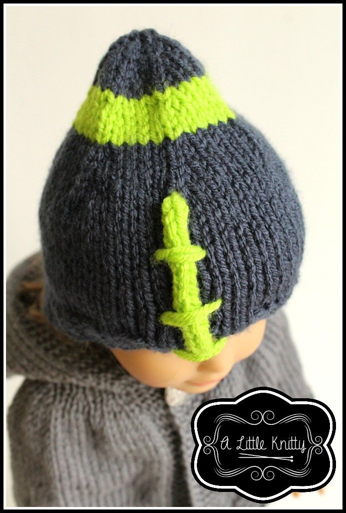 A Little Knitty Knitting Game Day Football Hat Knitting Pattern Pixie Faire
