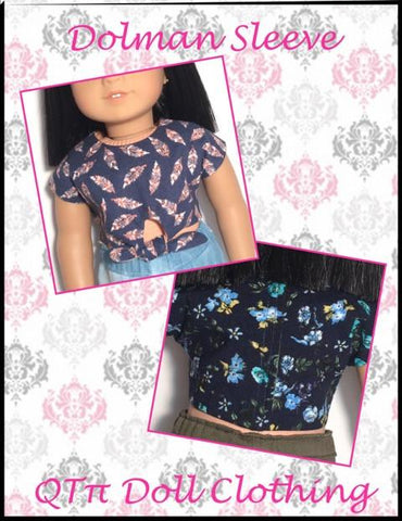 QTπ Doll Clothing 18 Inch Modern Forget-Me-Knot Top 18" Doll Clothes Pattern Pixie Faire