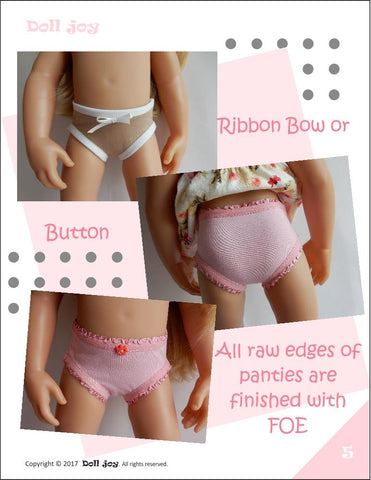 Doll Joy Gotz 19 Inch Camisole and Panties Pattern for 19" Gotz Dolls Pixie Faire