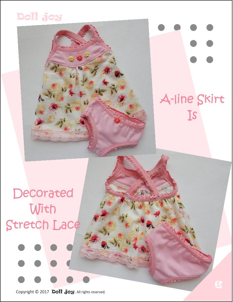 Doll Joy Gotz 19 Inch Camisole and Panties Pattern for 19" Gotz Dolls Pixie Faire
