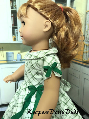 Keepers Dolly Duds Designs 18 Inch Historical 1950s Circle Swirl Dress 18" Doll Clothes Pattern Pixie Faire