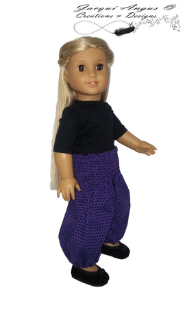 Jacqui Angus Creations & Designs 18 Inch Modern Genie Pants 18" Doll Clothes Pattern Pixie Faire