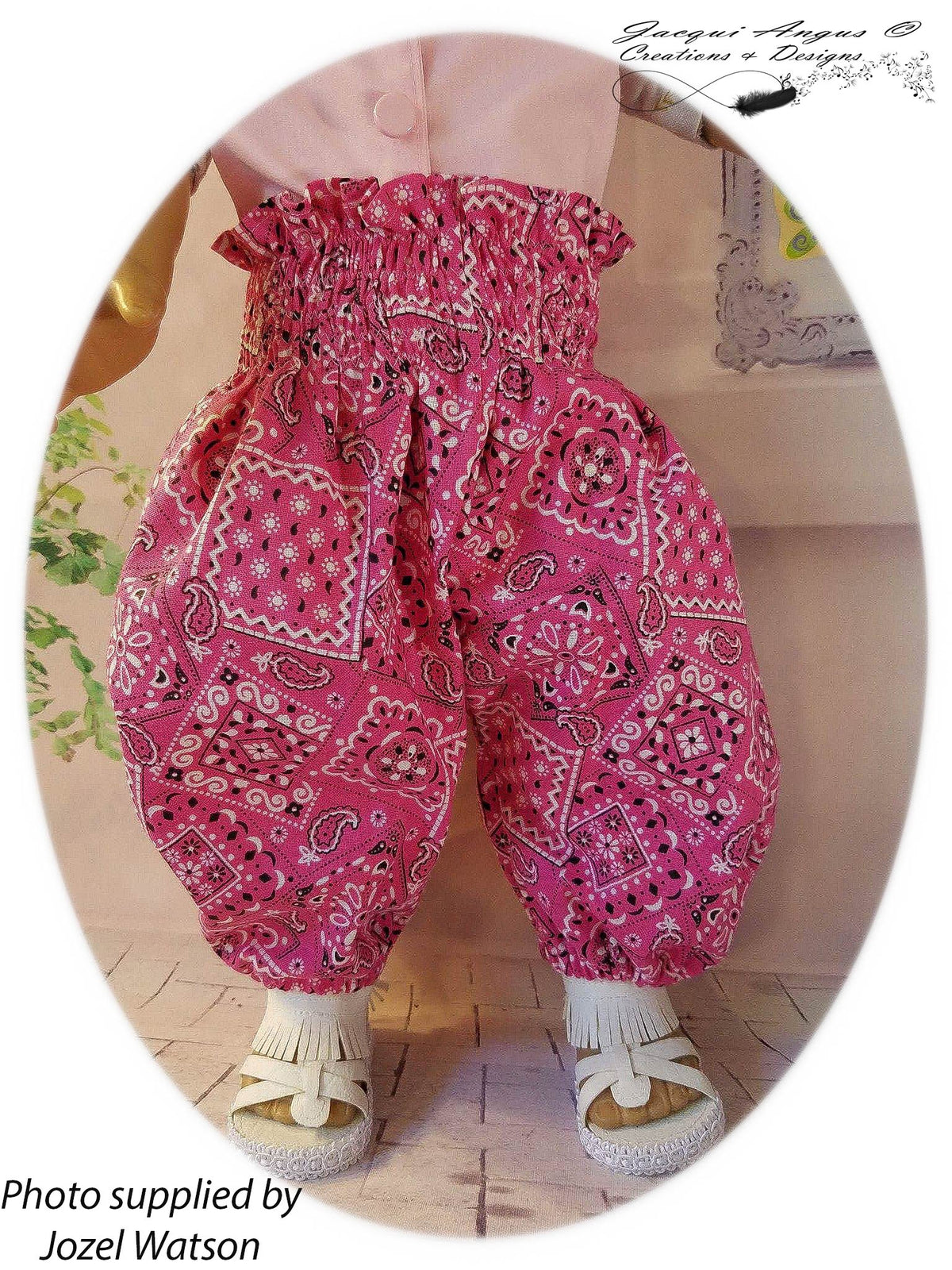 Jacqui Angus Creations & Designs 18 Inch Modern Genie Pants 18" Doll Clothes Pattern Pixie Faire