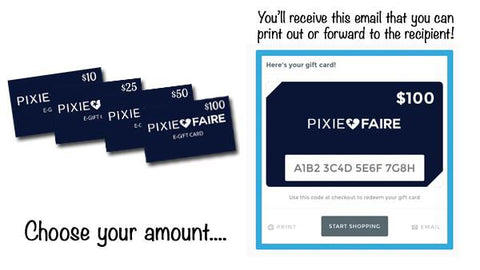 Pixie Faire Gift Card Gift Card Pixie Faire