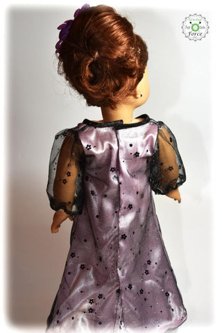 Sewing Force 18 Inch Modern Glamorous Maxi Dress 18" Doll Clothes Pattern Pixie Faire