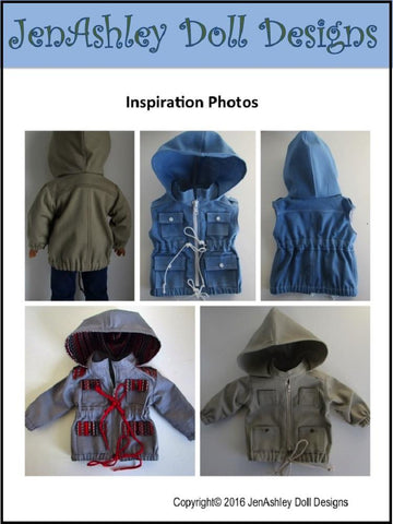 Jen Ashley Doll Designs WellieWishers Go Everywhere Anorak Jacket for 13-14.5 Inch Dolls Pixie Faire