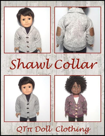 QTπ Doll Clothing 18 Inch Modern Old School Grandpa Sweater 18" Doll Clothes Pixie Faire
