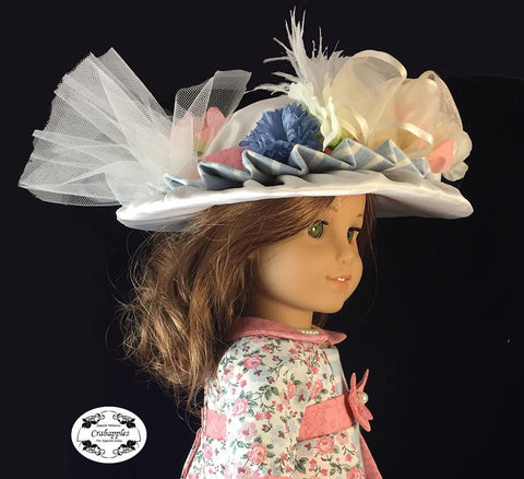 Crabapples 18 Inch Historical Heirloom Hat 18" Doll Accessory Pattern Pixie Faire