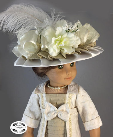 Crabapples 18 Inch Historical Heirloom Hat 18" Doll Accessory Pattern Pixie Faire