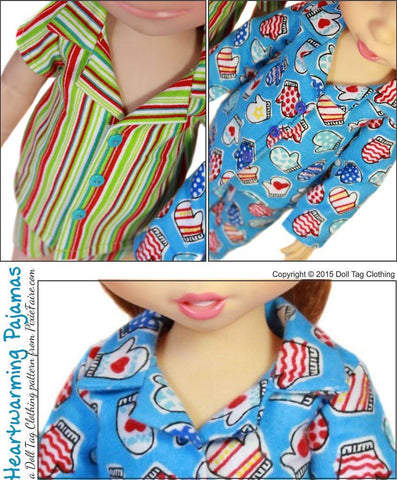 Doll Tag Clothing Disney Doll Heartwarming Pajamas Pattern for Disney Animator Dolls Pixie Faire