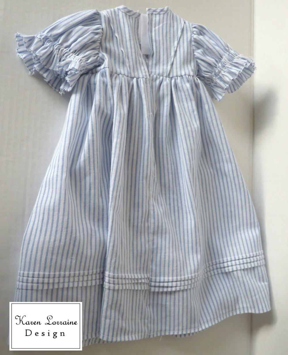 Karen Lorraine Design 18 Inch Historical Heirloom Entree 18" Doll Clothes Pattern Pixie Faire