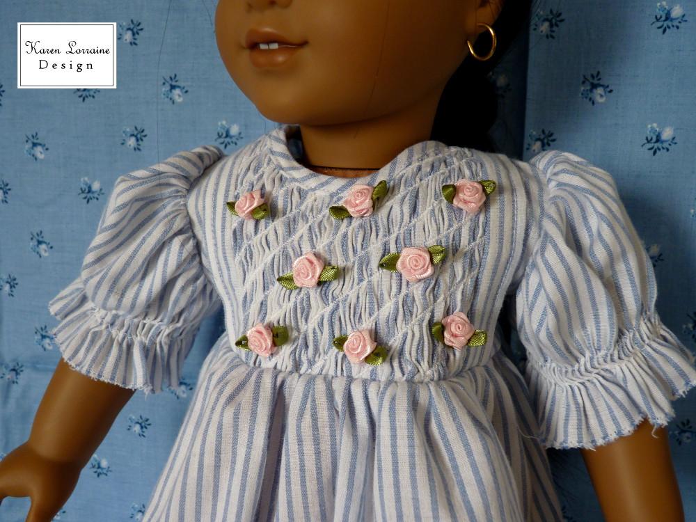 Karen Lorraine Design 18 Inch Historical Heirloom Entree 18" Doll Clothes Pattern Pixie Faire