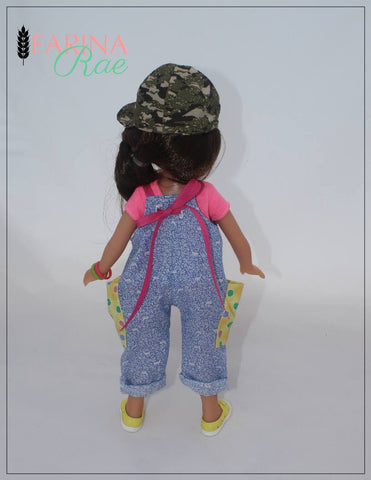 Farina Rae WellieWishers Hip Hop Hannah Romper 14-14.5" Doll Clothes Pattern Pixie Faire