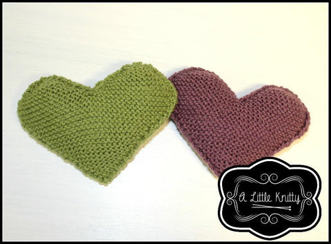 A Little Knitty Knitting FREE Happy Heart Pillow Knitting Pattern Pixie Faire