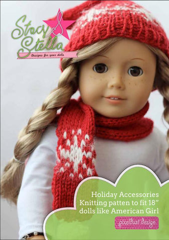Stacy and Stella Knitting Holiday Accessories Knitting Pattern Pixie Faire