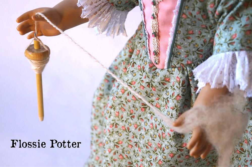 Flossie Potter 18 Inch Historical 18th & 19th Century Homespun Handicrafts 18" Doll Accessory Pattern Pixie Faire