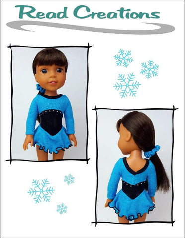 Read Creations WellieWishers Ice-Skating Leo 14.5" Doll Clothes Pattern Pixie Faire