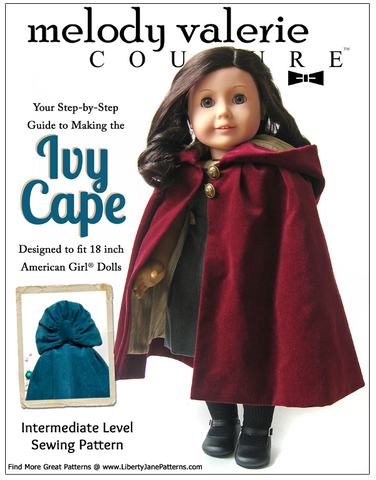 Melody Valerie Couture 18 Inch Modern Ivy Cape 18" Doll Clothes Pixie Faire