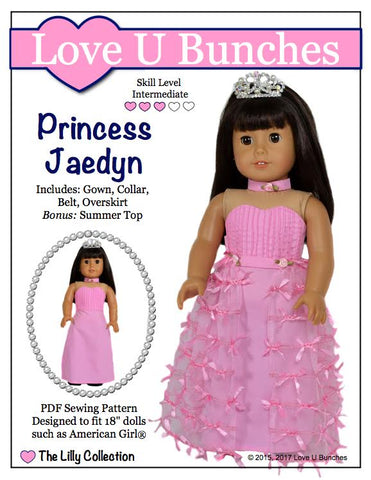 Love U Bunches 18 Inch Modern Princess Jaedyn 18" Doll Clothes Pixie Faire