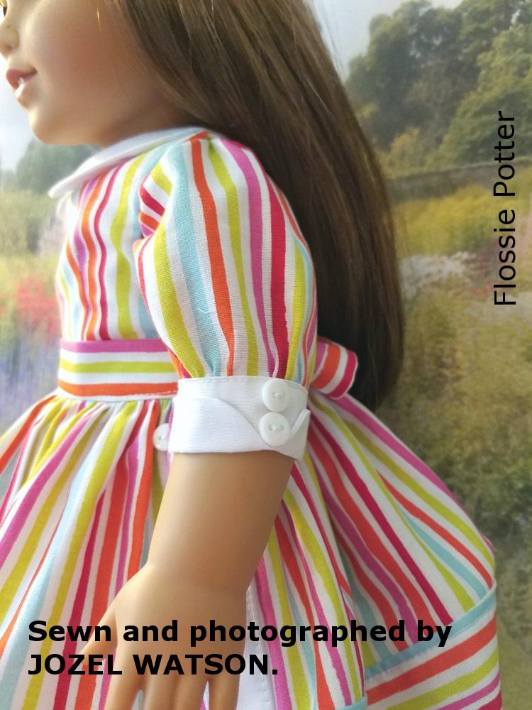 Flossie Potter 18 Inch Historical Joni's Uptown Dress 18" Doll Clothes Pattern Pixie Faire