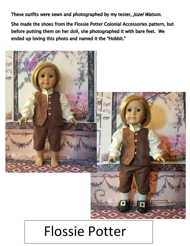 Flossie Potter Founding Fathers Doll Clothes Pattern 18 inch American Girl Dolls flossie-potter-founding-fathers-doll-clothes-pattern-18-inch-american-girl-dolls