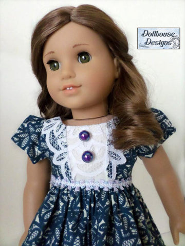 Dollhouse Designs 18 Inch Historical Juliette Party Dress 18" Doll Clothes Pattern Pixie Faire