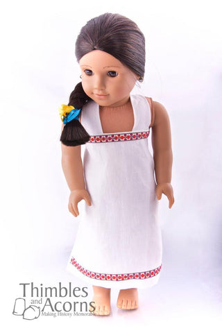 Thimbles and Acorns 18 Inch Historical Wrapped Kalasaris Dress 16" and 18" Doll Clothes Pixie Faire