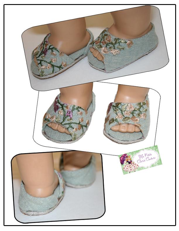 Mon Petite Cherie Couture Shoes Kara Shoes 18" Doll Shoes Pixie Faire