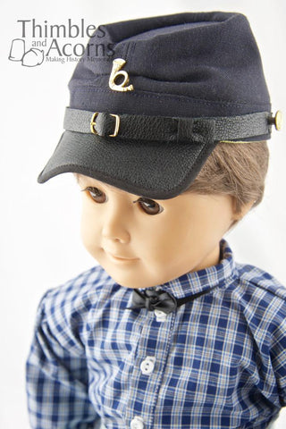 Thimbles and Acorns 18 Inch Boy Doll Civil War Kepi Hat 18" Doll Accessories Pixie Faire
