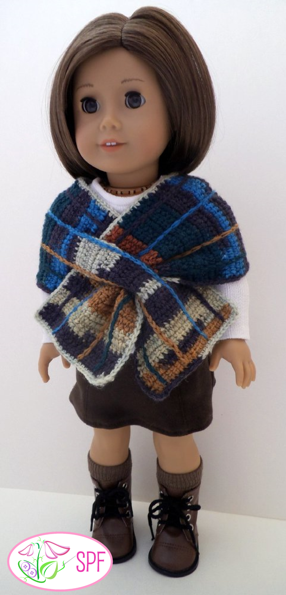 Sweet Pea Fashions Crochet Crocheted Keyhole Wrap with 3 Options Crochet Pattern Pixie Faire