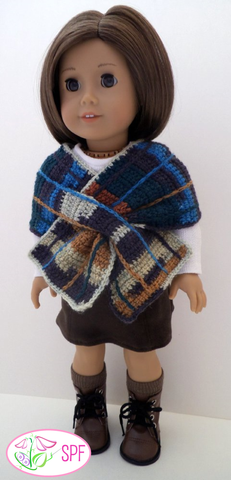 Sweet Pea Fashions Crochet Crocheted Keyhole Wrap with 3 Options Crochet Pattern Pixie Faire