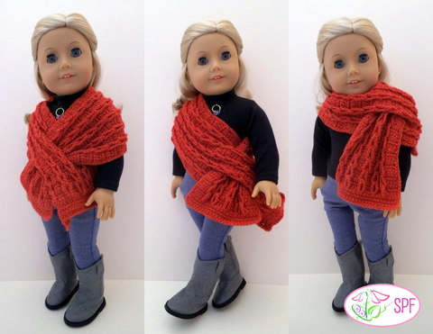 Sweet Pea Fashions Crochet Crocheted Keyhole Wrap with 3 Options Crochet Pattern Pixie Faire