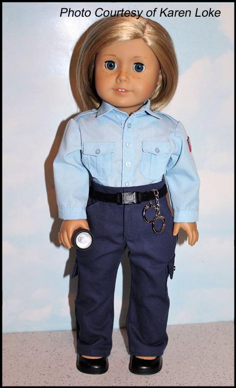 Koski Kreations 18 Inch Modern Law Enforcement Uniform 18" Doll Clothes Pattern Pixie Faire